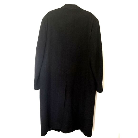 Brooks Brothers Union Made 7650 Gray Wool Long Coat Men’s Made in USA Sz 46L - Picture 2 of 9